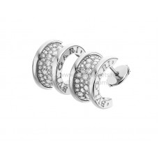 Pendientes Bvlgari B.zero1 de oro blanco y pavé de diamantes