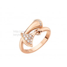 Anillo Bvlgari DIVAS Dream en oro rosa con pavé de diamantes