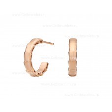 Pendientes Bvlgari Serpenti Viper de oro rosa de 18 quilates