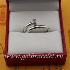 Anillo Cartier Juste Un Clou Oro blanco Diamantes