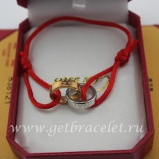 Pulsera Cartier Love Oro Rosa Oro Blanco Crod Rojo