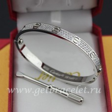 Pulsera Cartier Love Oro blanco Diamantes
