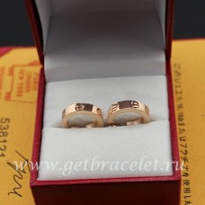 Pendientes Cartier Love Oro Rosa