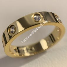 Anillo Cartier Love Anillo de oro amarillo de 18 quilates con 8 diamantes
