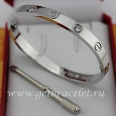  Cartier Pulsera Amor Hombre y Mujer Oro Blanco 4 Diamantes