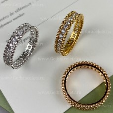 Anillos de diamantes Van Cleef Arpels Perlee de 1 hilera
