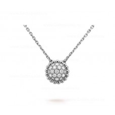 Colgante Van Cleef Arpels Perlee Diamantes Oro blanco