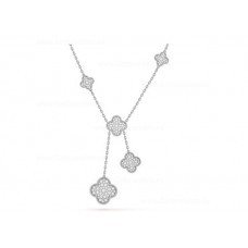Collar Van Cleef Arpels Perlee Magic Alhambra 6 Motivos Con Diamantes