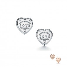 Tiffany Heart Love Pendientes Diamantes Mujer Joyería Fina