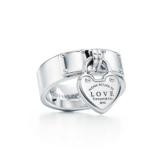Anillo con candado de amor Return To Tiffany de plata de ley