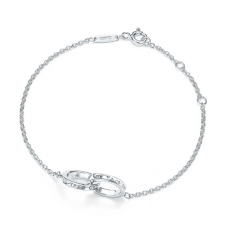 Tiffany 1837 Círculos entrelazados Colgante Collar Pulsera Joyería San Valentín