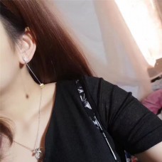 Pendientes Colgantes Asimétricos Con Mariposa Tiffany Amarillo/Púrpura Mujer