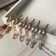 Pendientes de eslabones entrelazados Tiffany Hardwear Joyería de plata esterlina EE. UU.