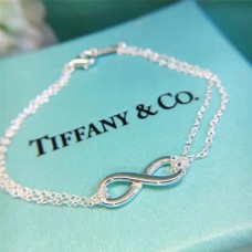 Pulsera Tiffany Infinity con cadenas dobles y colgante con símbolo de infinito en plata 925 Review Mujer ES