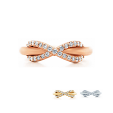 Anillo Tiffany Infinity Oro Rosa Joyería Moderna América