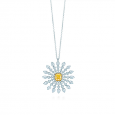 Collar con colgante Tiffany Sunburst con diamantes amarillos para mujer Ofertas en el Reino Unido