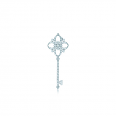 Tiffany Keys Collar con colgante de llave Floret Joyas de diamantes