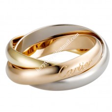 Anillo Trinity De Cartier Classics Oro blanco/Oro amarillo/Oro rosa con diamantes