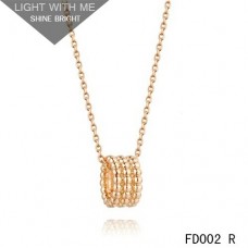 Colgante Perlee de oro rosa Van Cleef Arpels 3 filas