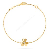 Pulsera Van Cleef Arpels Frivole de oro amarillo/oro blanco con diamantes