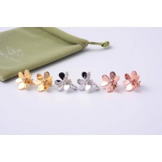 Pendientes grandes Frivole de Van Cleef Arpels con 3 diamantes redondos