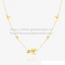 Collar Van Cleef Arpels Frivole de oro amarillo con 9 diamantes redondos