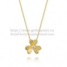 Collar Van Cleef Arpels Frivole de oro amarillo con diamantes redondos