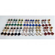 Pendientes Van Cleef Arpels Magic Alhambra 3 Motivos Con Diamantes