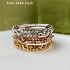 Pulsera de perlas de oro Van Cleef Arpels Perlee 5 filas Oro amarillo/Oro rosa/Oro blanco