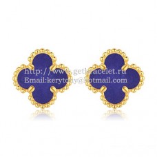 Pendientes Van Cleef Arpels Sweet Alhambra Oro amarillo con piedra lapislázuli Nácar