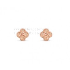 Pendientes Van Cleef Arpels Sweet Alhambra Oro Rosa