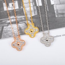 Colgante Van Cleef Arpels Sweet Alhambra con diamantes Oro amarillo/Oro rosa/Oro blanco