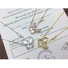 Van Cleef Arpels Colgante Dos Mariposas Nácar Diamante