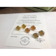 Pendiente Van Cleef Arpels Alhambra Oro amarillo Nácar