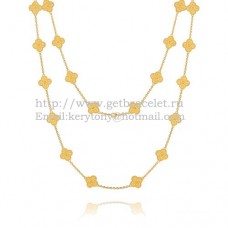 Collar largo Van Cleef Arpels Alhambra oro amarillo 20 motivos