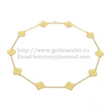 Collar Van Cleef Arpels Alhambra Oro Amarillo 10 Motivos