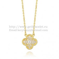 Colgante Van Cleef Arpels Alhambra Oro amarillo con diamantes