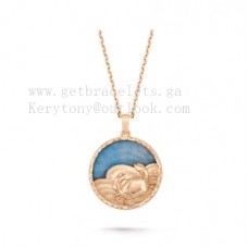 Collar largo Van Cleef Arpels Zodiaque Cancri Cuarzo oro rosa